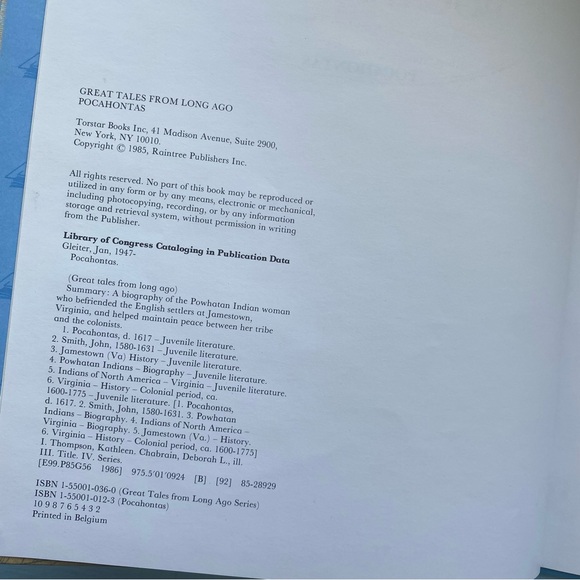 Great Tales from Long Ago: Pocahontas Book - Picture 4 of 6